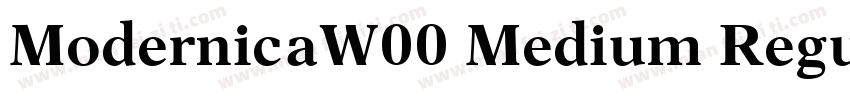 ModernicaW00 Medium Regular字体转换